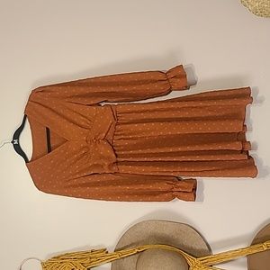 Rust Boho Dress
